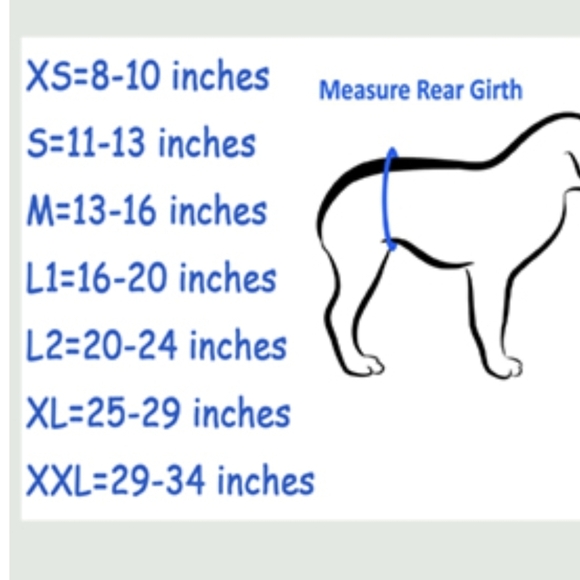 Teamoy Reusable Wrap Diapers for Male Dogs, Pack of 3  XXL New - Picture 4 of 14